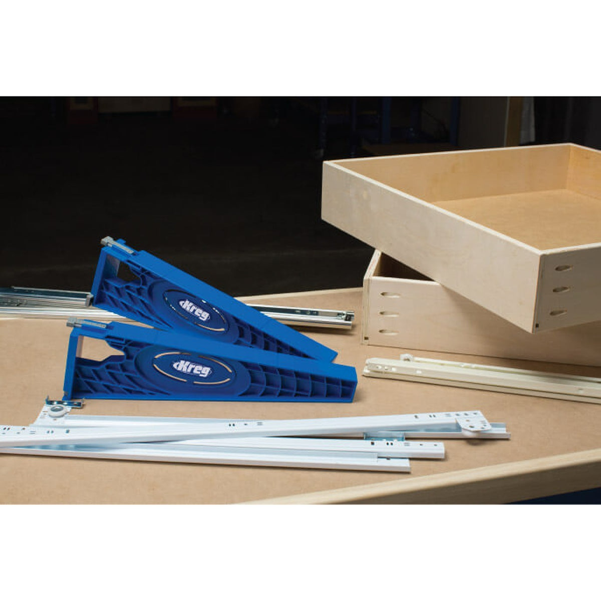 Kreg Drawer Slide Jig for Accurate Cabinet Drawer Slide Installation (KHI-SLIDE)