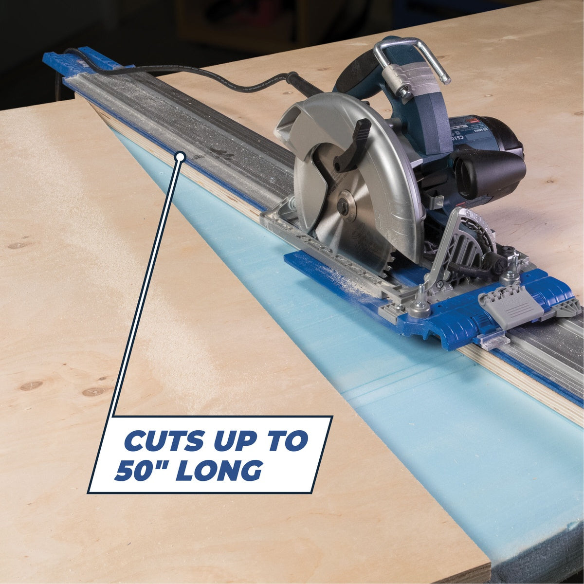 Kreg Accu-Cut 50-in. Circular Saw Guide Track System for Straight Cuts (KMA2700)