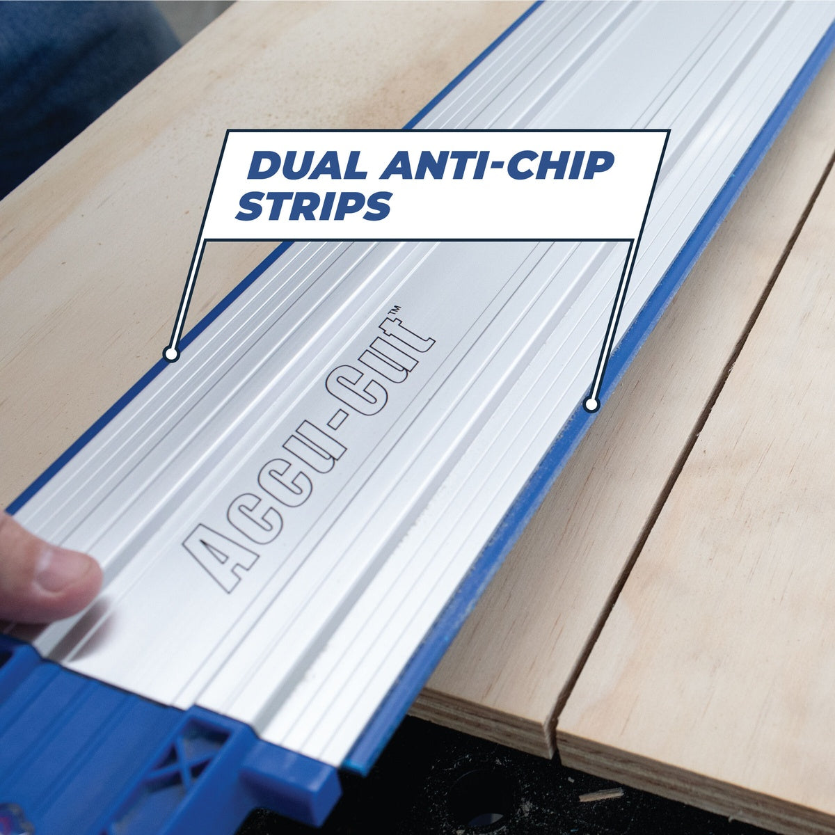 Kreg Accu-Cut 50-in. Circular Saw Guide Track System for Straight Cuts (KMA2700)