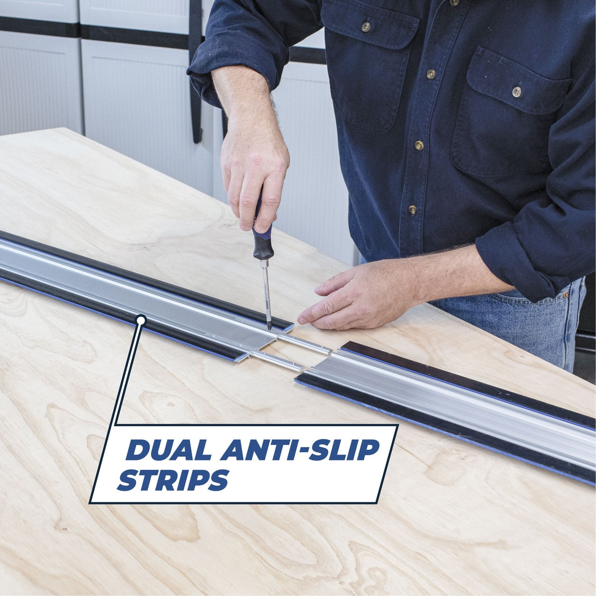 Kreg Accu-Cut 50-in. Circular Saw Guide Track System for Straight Cuts (KMA2700)