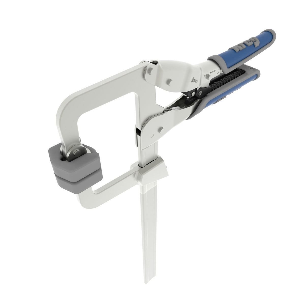 Kreg Auto-Adjust Bar Clamp - 8 in. angled view showing padded handle and clamp face for woodworking shop use