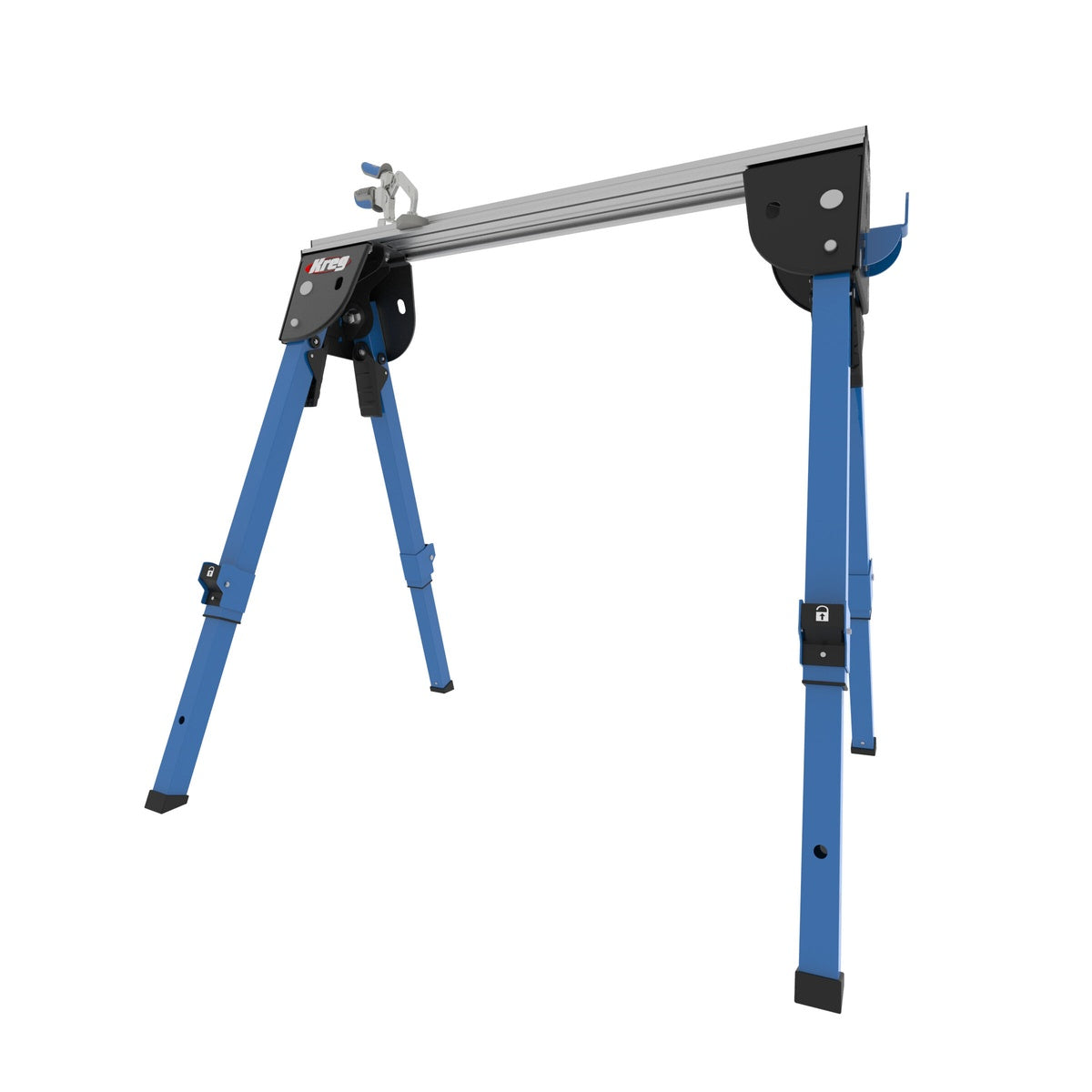 Kreg Track Horse 1,100 lb. Adjustable Sawhorse Work Support with Bench Clamp (KWS500)