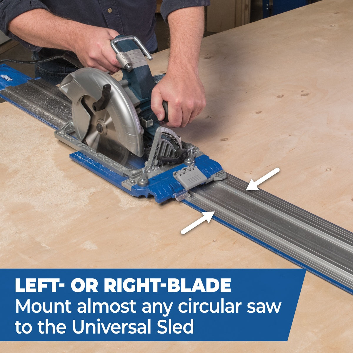 Kreg Accu-Cut XL 100-in. Circular Saw Track Guide System for Straight Cuts (KMA3700)