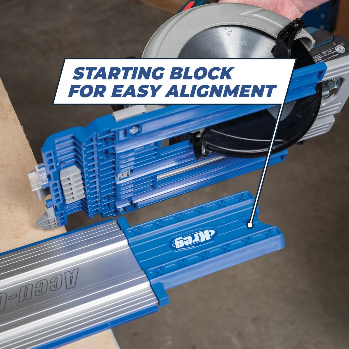 Kreg Accu-Cut XL 100-in. Circular Saw Track Guide System for Straight Cuts (KMA3700)