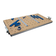Kreg ACS-TTOP Adaptive Cutting System Project Table Top with guides and stops on the table surface for sheet goods cutting and repeatable panel sizing in a workshop setting