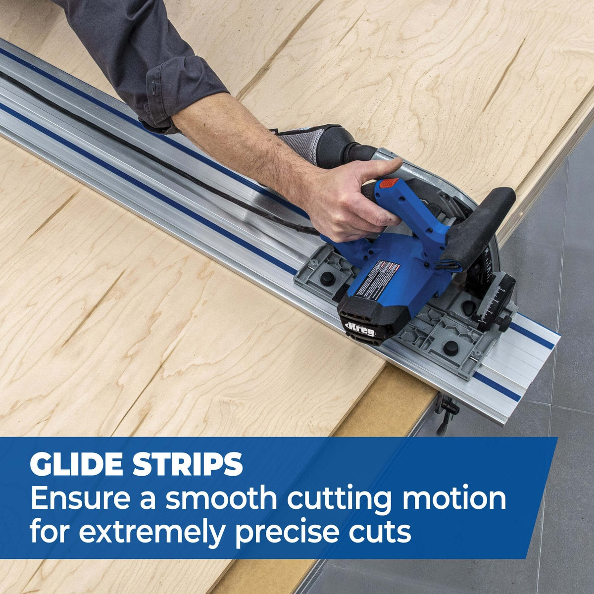 Kreg Adaptive Cutting System 62-in. Guide Track Saw Track for Plunge Saw (ACS430)