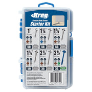 Kreg Pocket-Hole Screw Starter Kit with 260 Assorted Screws in Carry Case (SK04)