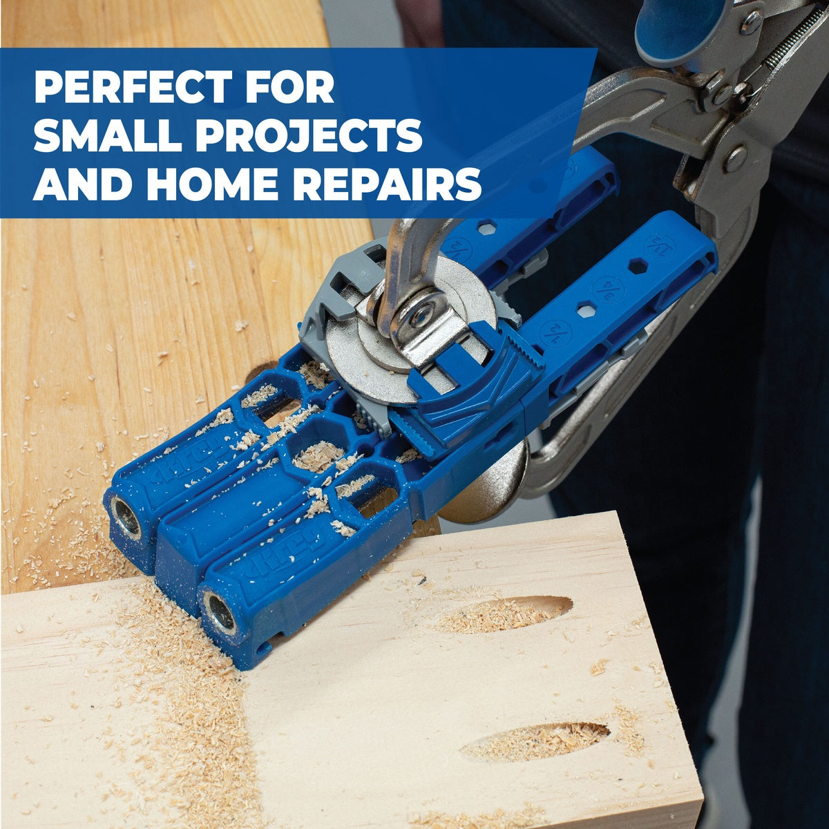 Kreg Pocket-Hole Jig 310 for 1/2-in. to 1-1/2-in. Material, Portable Joinery Kit (KPHJ310)
