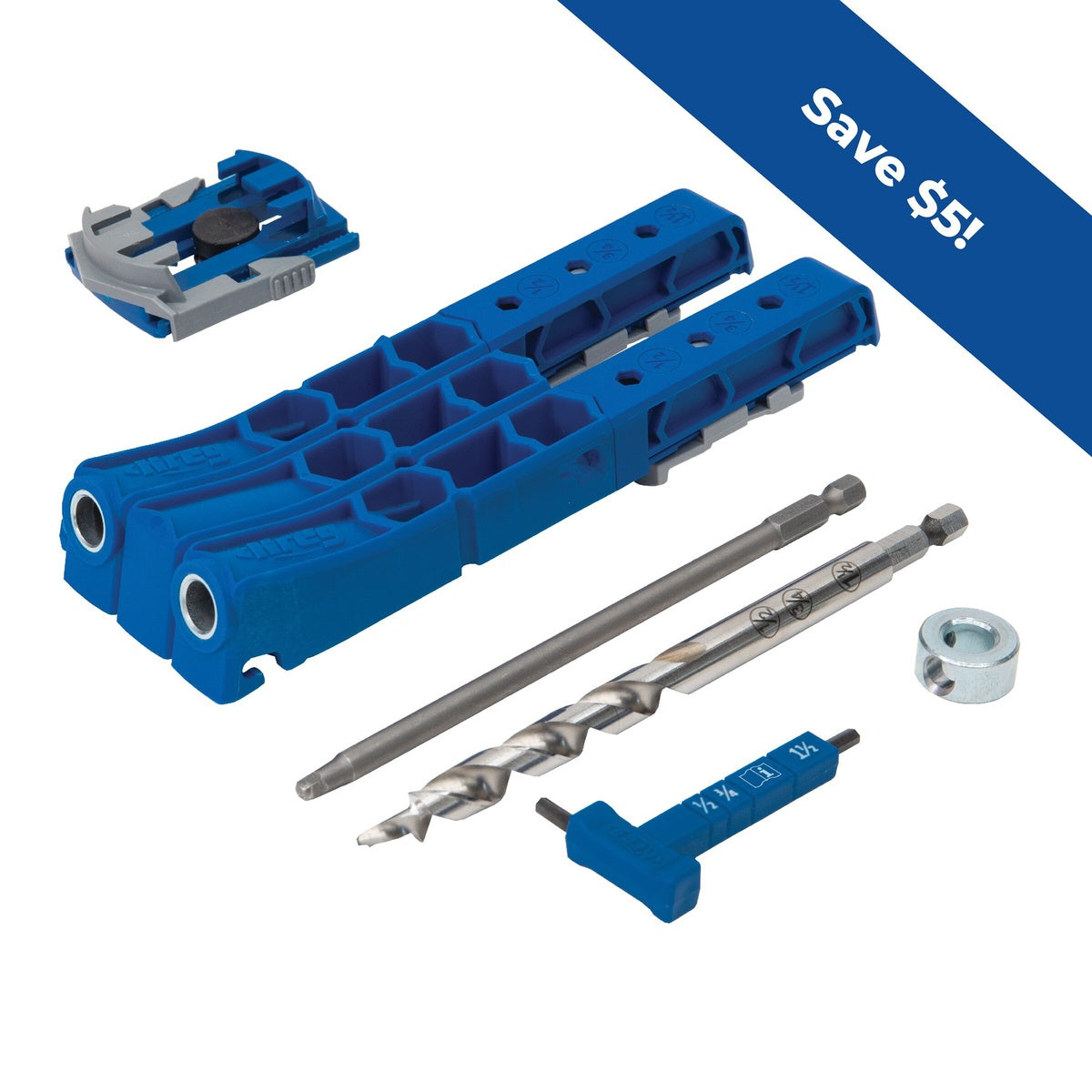 Kreg Pocket-Hole Jig 320 Portable Wood Joinery Jig Kit for 1/2-in. to 1-1/2-in. Material (KPHJ320)