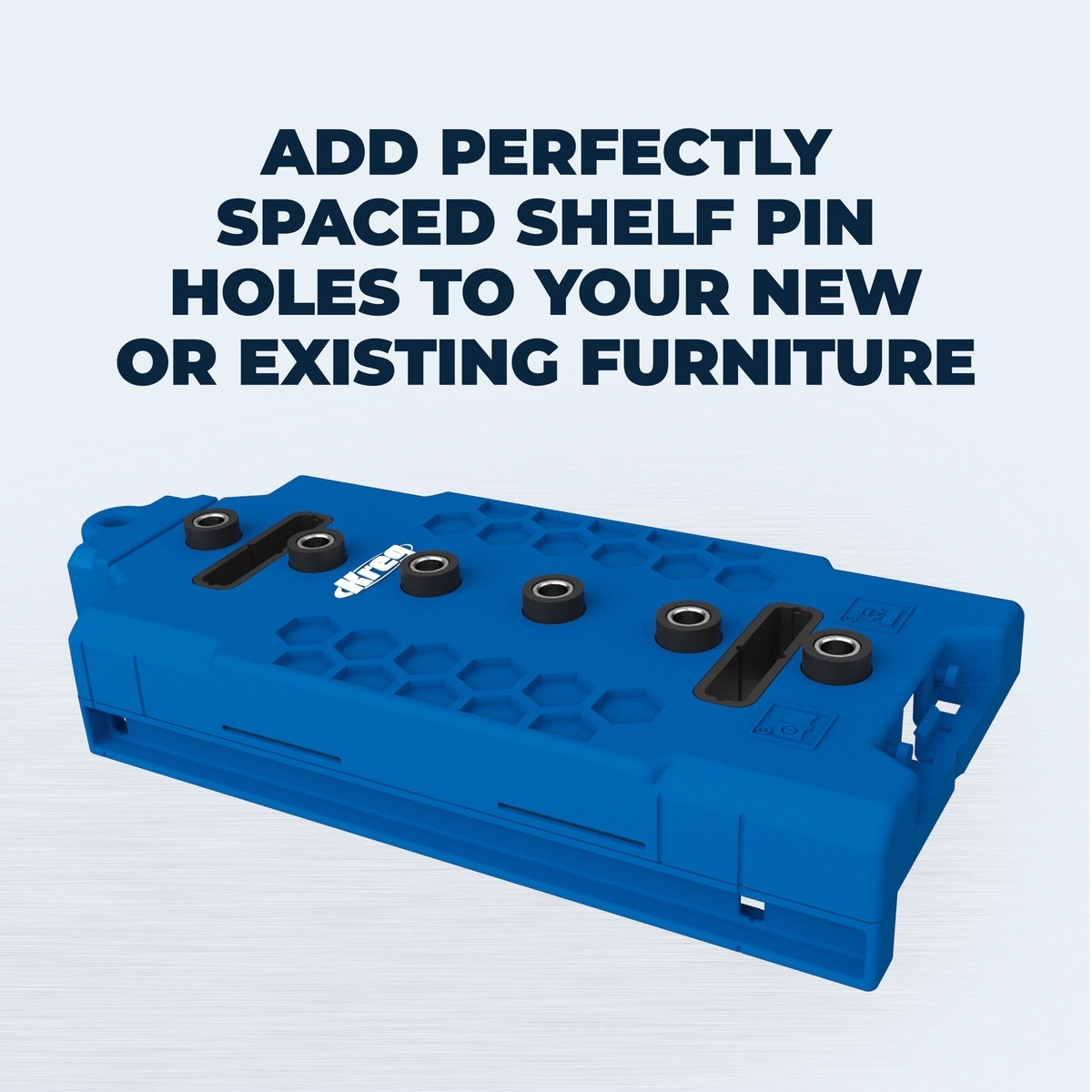 Kreg Tool Shelf Pin Jig 1/4-in. Cabinet Shelf Hole Drilling Jig with Bit and Pins (KMA3225)