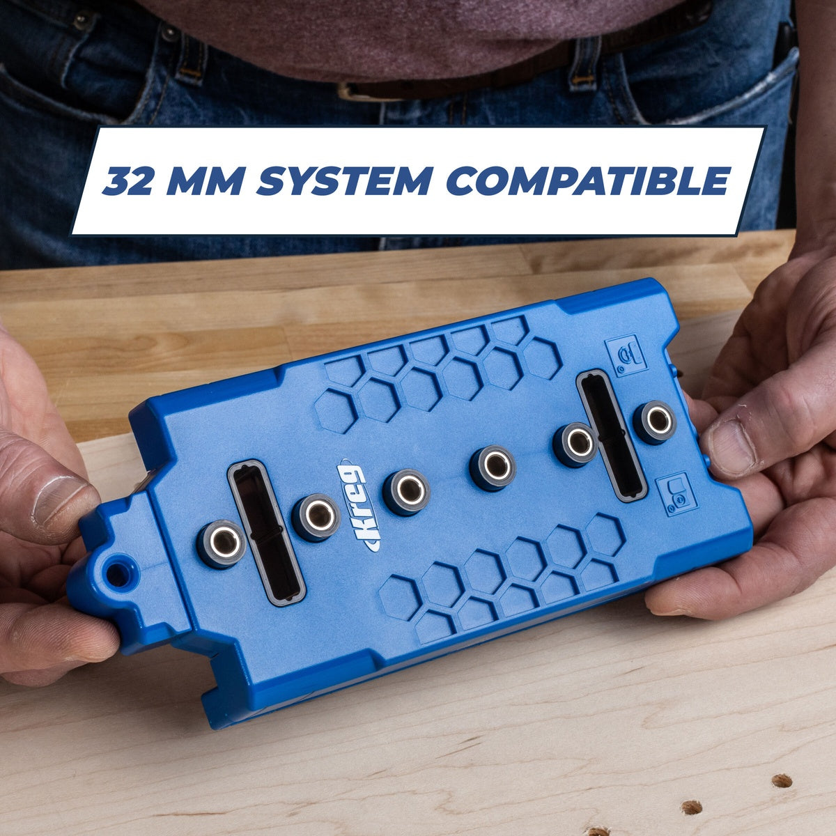 Kreg Tool Shelf Pin Jig 1/4-in. Cabinet Shelf Hole Drilling Jig with Bit and Pins (KMA3225)