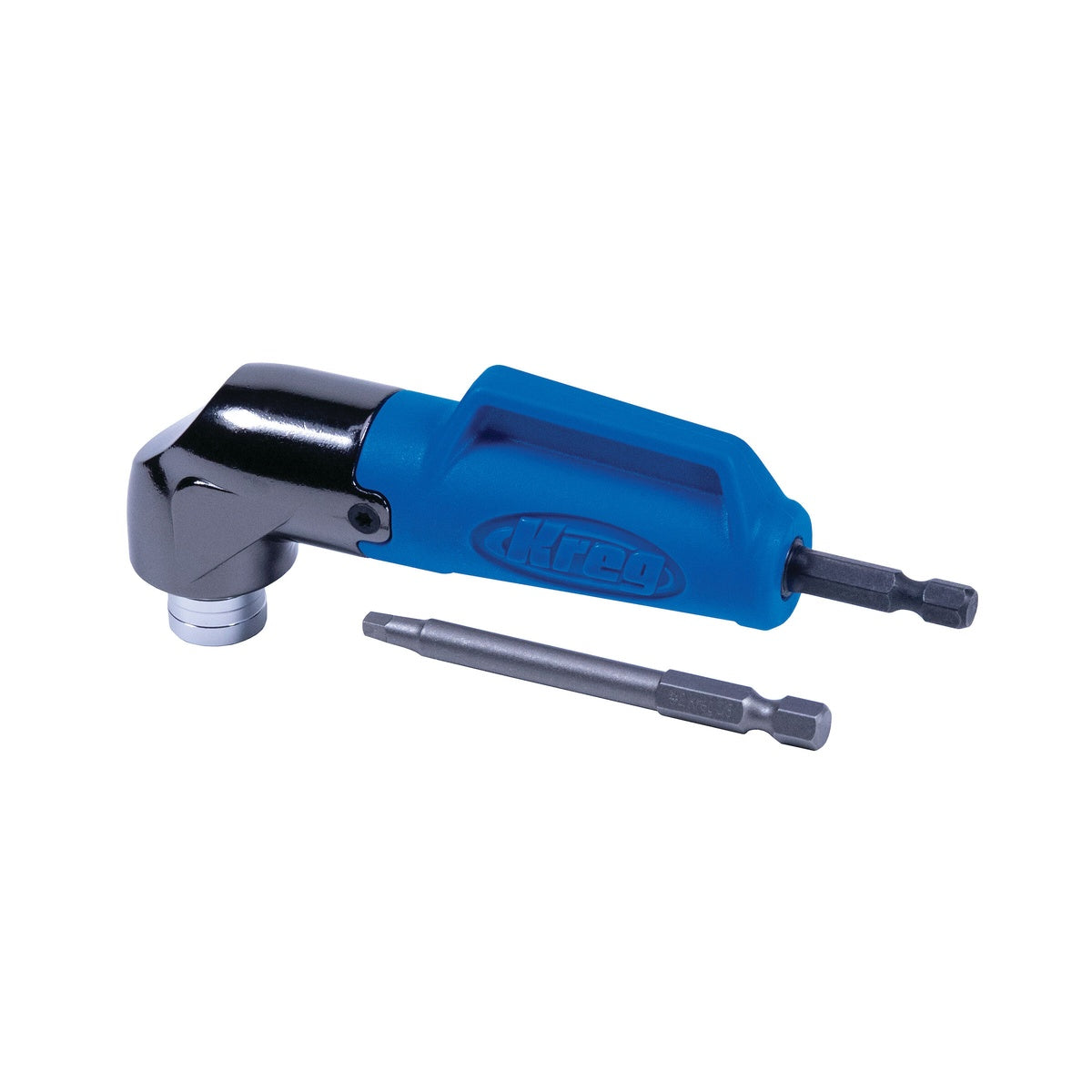 Kreg 90 Degree Pocket-Hole Driver with included 3 inch square-drive magnetic-tip bit for pocket-hole screw fastening on woodworking jobs