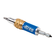 Kreg KDRV-FLIP Quick-Flip drill and driver accessory configured for screw driving in woodworking assembly tasks