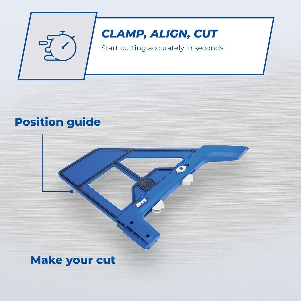 Kreg Portable Crosscut Circular Saw Crosscut Jig for Accurate 45 and 90 Degree Cuts (KMA4000-E)