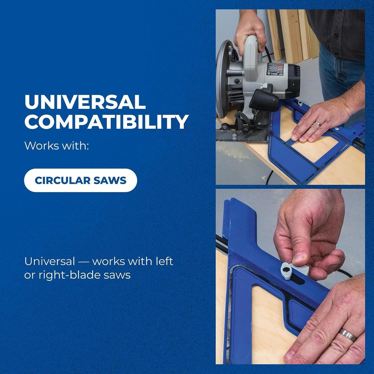 Kreg Portable Crosscut Circular Saw Crosscut Jig for Accurate 45 and 90 Degree Cuts (KMA4000-E)