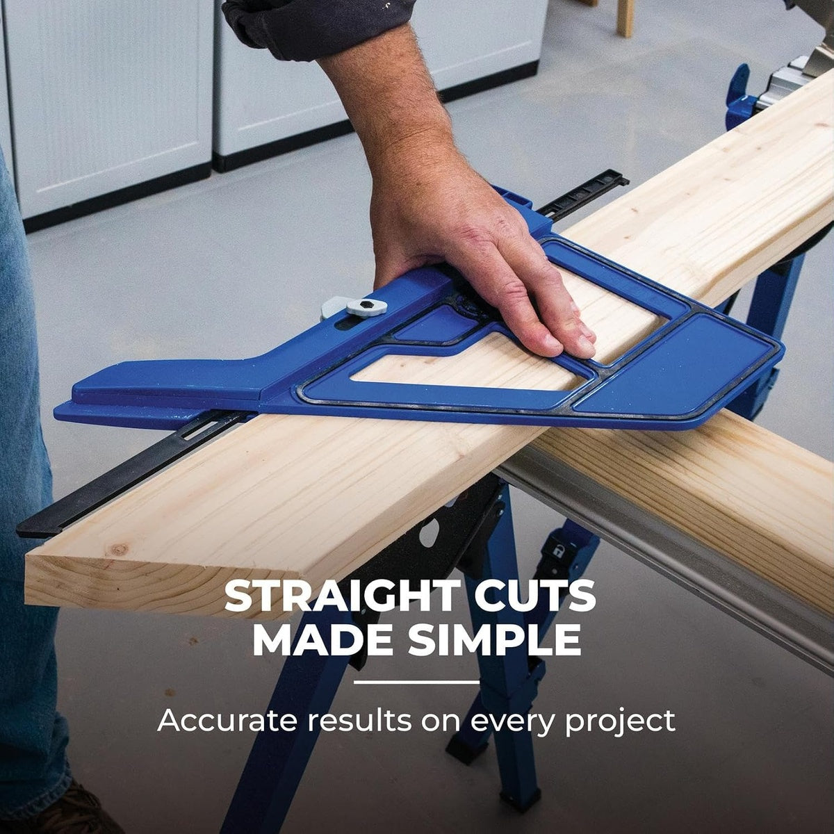 Kreg Portable Crosscut Circular Saw Crosscut Jig for Accurate 45 and 90 Degree Cuts (KMA4000-E)