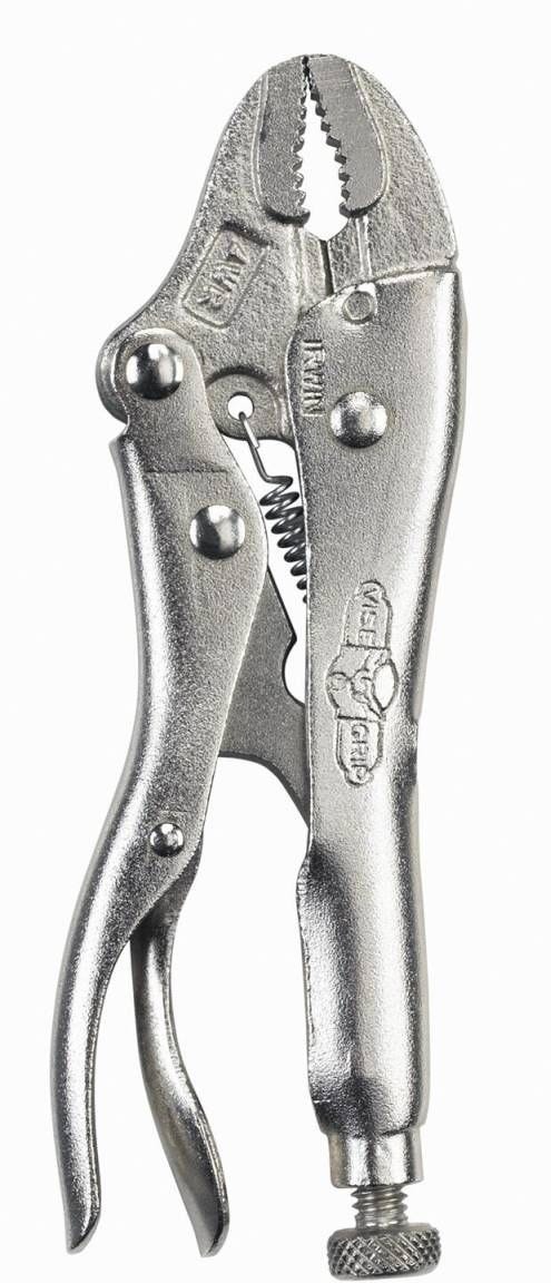 Irwin 1002L3 VISE-GRIP Original Curved Jaw Locking Pliers with Wire Cutter 4-in.