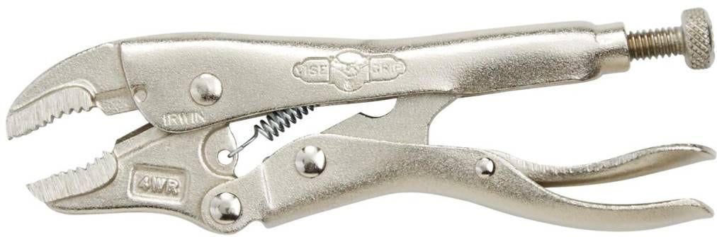 Irwin 1002L3 VISE-GRIP Original Curved Jaw Locking Pliers with Wire Cutter 4-in.