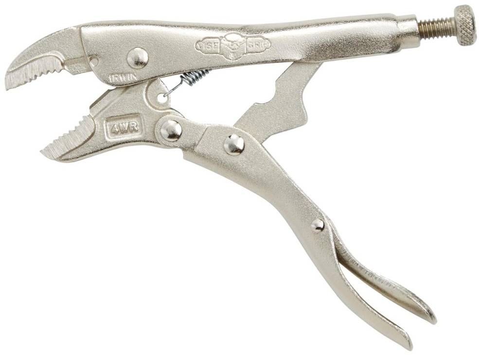Irwin 1002L3 VISE-GRIP Original Curved Jaw Locking Pliers with Wire Cutter 4-in.
