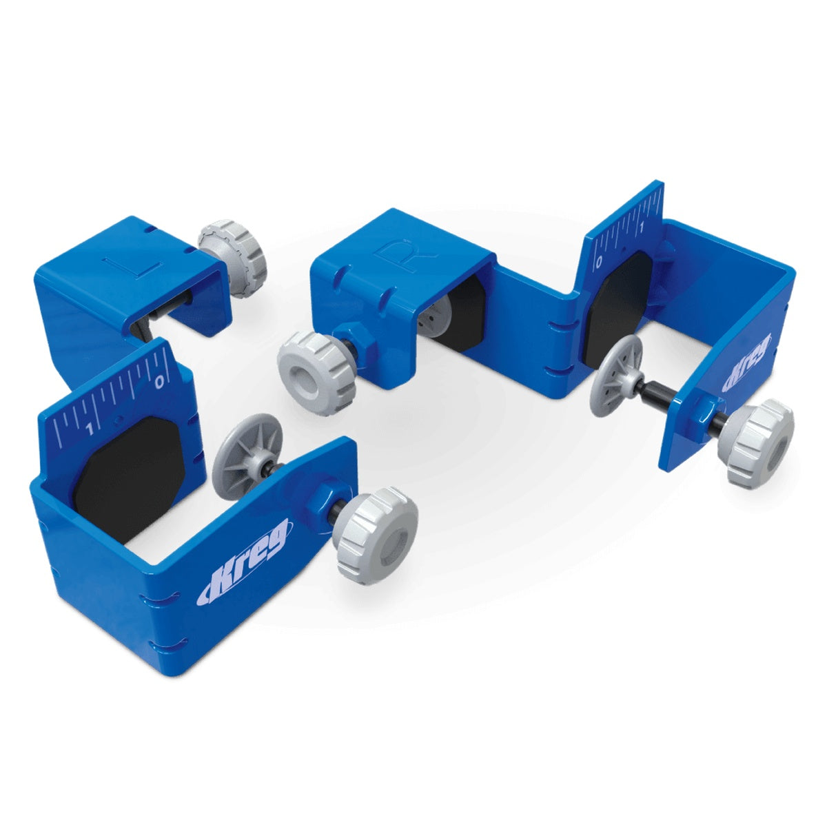 Kreg Tool Drawer Front Mounting Jig with Left and Right Clamps for Cabinet Installation (KCS-DFMT)