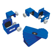 Kreg Tool KCS-DFMT-PRO Drawer Front Mounting Jig Tool System with left and right clamps and magnetic shims for cabinet drawer front installation
