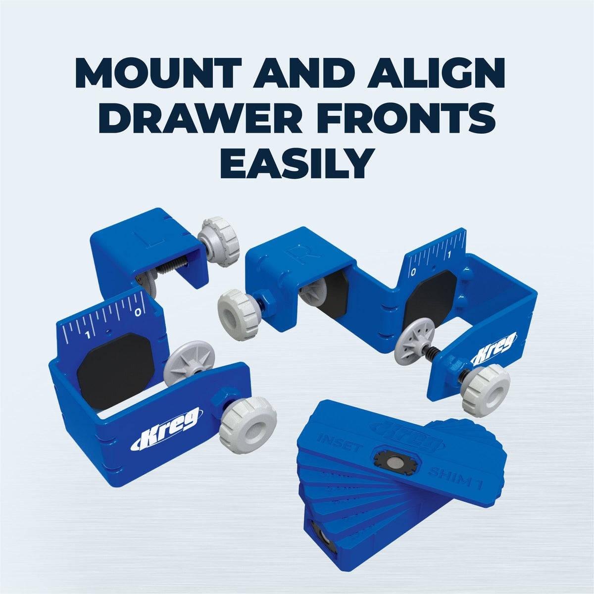 Kreg Drawer Front Mounting System Cabinet Jig for Aligning Drawer Fronts (KCS-DFMT-PRO)