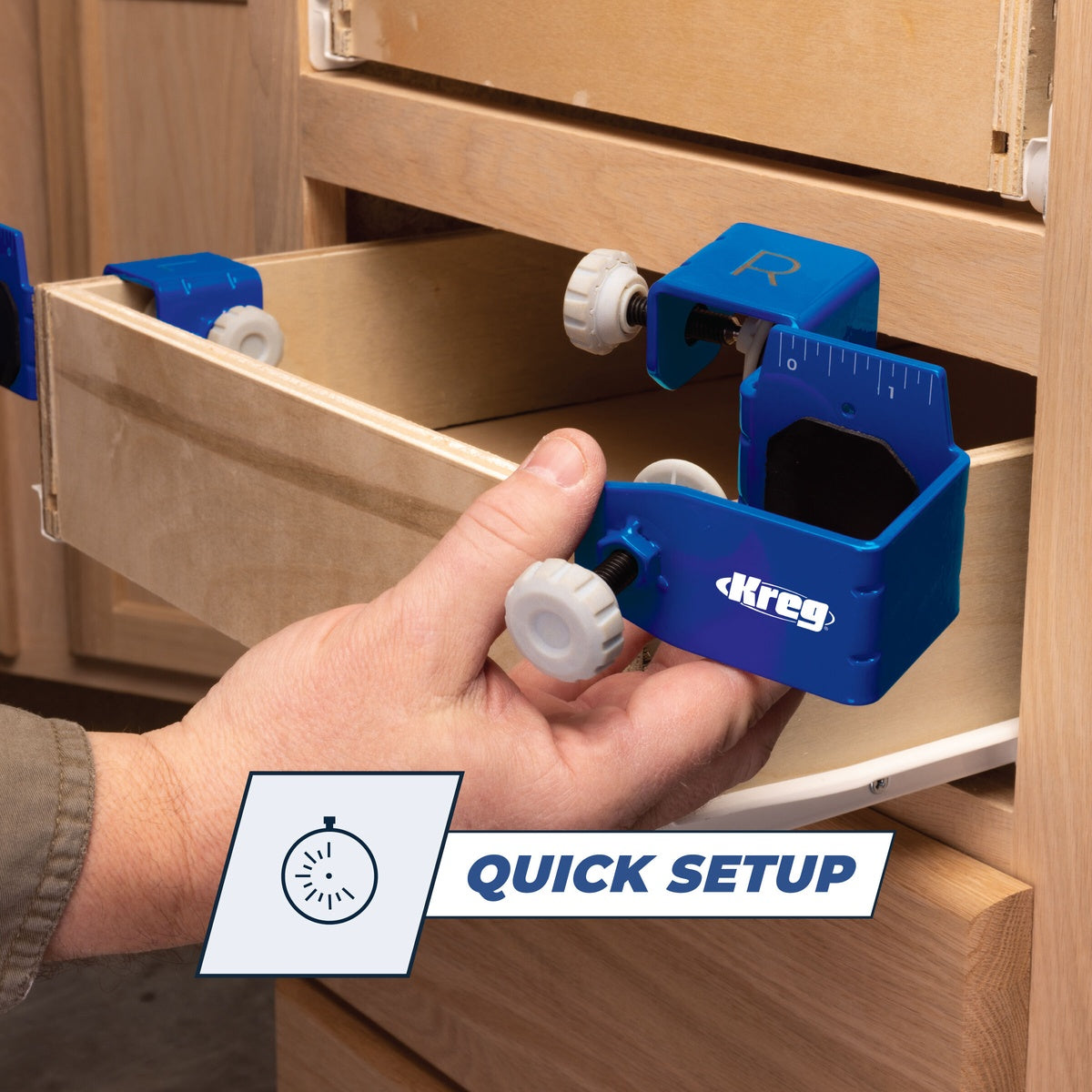 Kreg Drawer Front Mounting System Cabinet Jig for Aligning Drawer Fronts (KCS-DFMT-PRO)