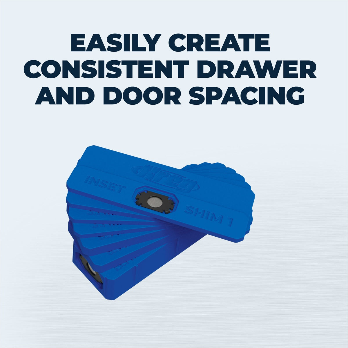 Kreg Setup and Spacer Shims 7-Piece Shim Set for Drawer and Door Spacing (KCS-SHIMS)