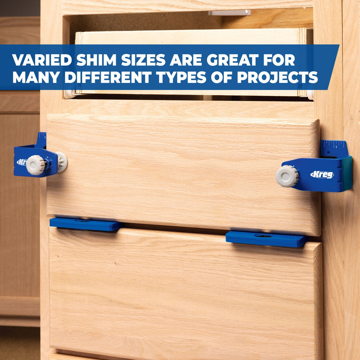 Kreg Setup and Spacer Shims 7-Piece Shim Set for Drawer and Door Spacing (KCS-SHIMS)