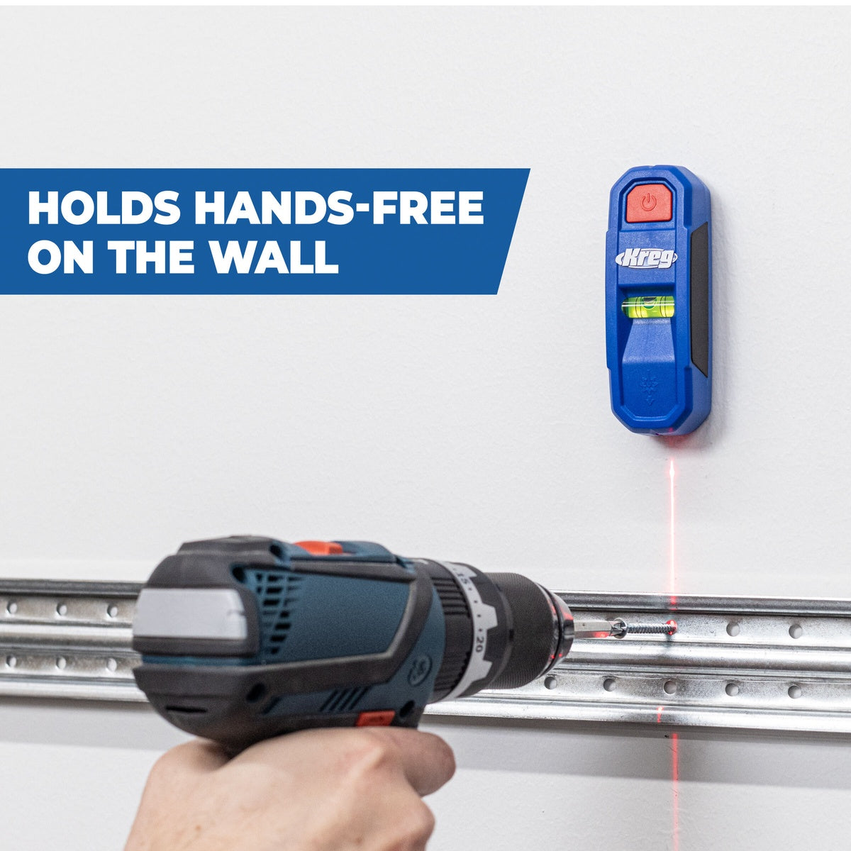 Kreg LASER-MARK Magnetic Stud Finder with Laser Marker and Bubble Level (KMM1000LZ)