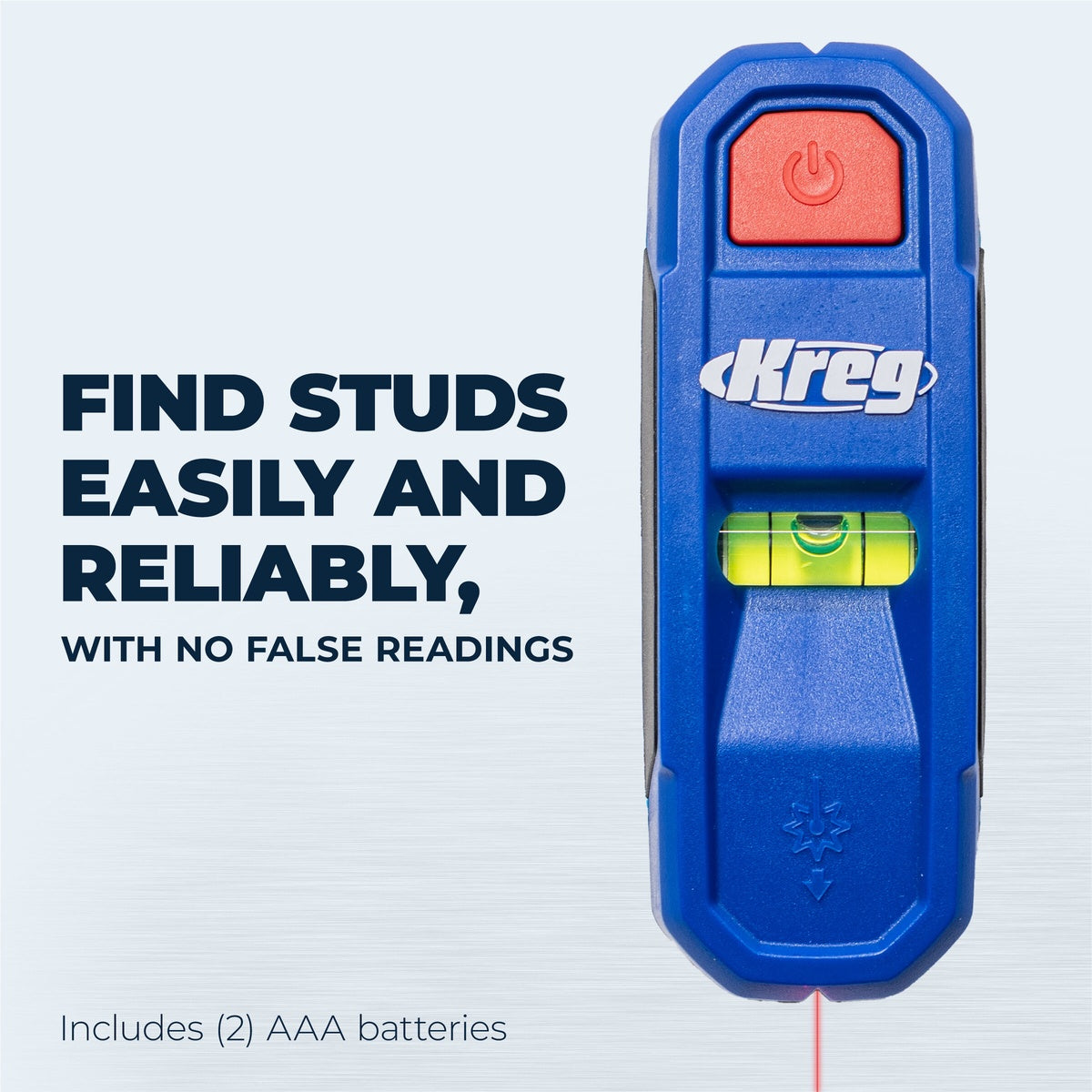 Kreg LASER-MARK Magnetic Stud Finder with Laser Marker and Bubble Level (KMM1000LZ)