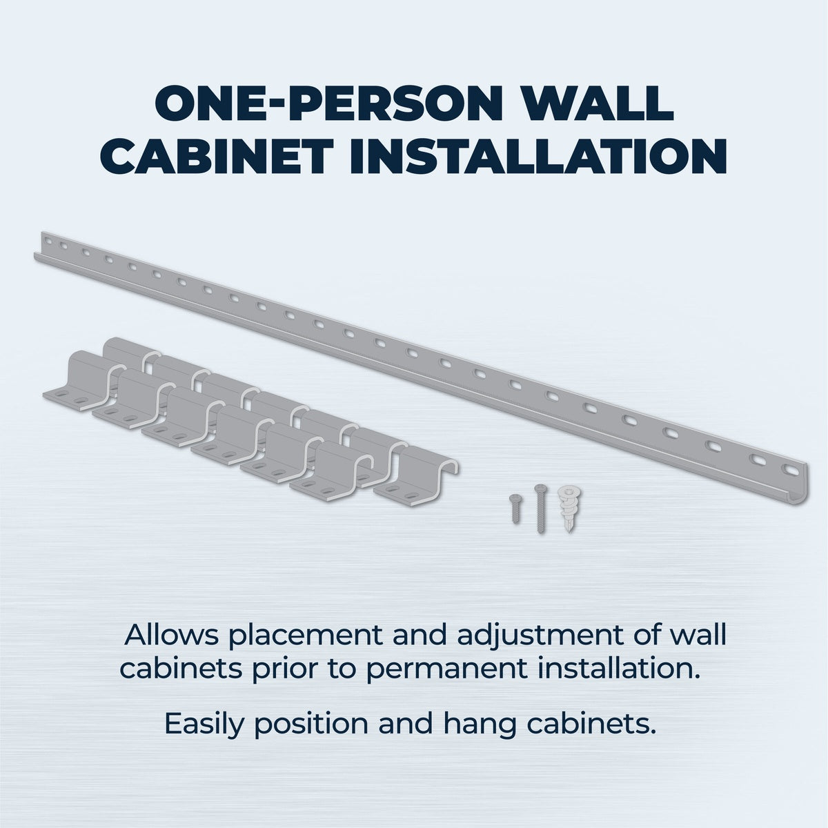Kreg Tool 8-ft. Cabinet Installation System for One-Person Wall Cabinet Hanging (KCS-100)