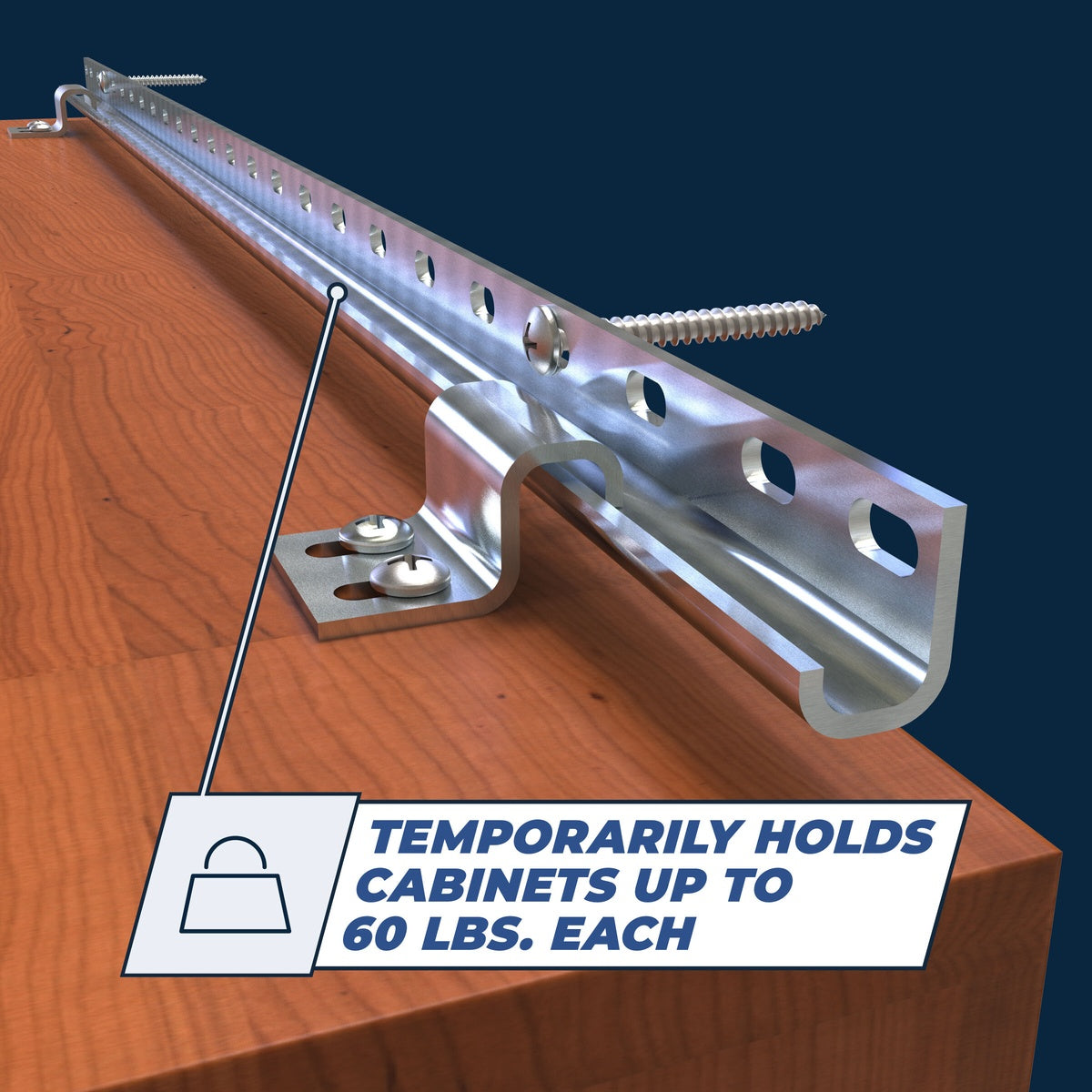 Kreg Tool 8-ft. Cabinet Installation System for One-Person Wall Cabinet Hanging (KCS-100)