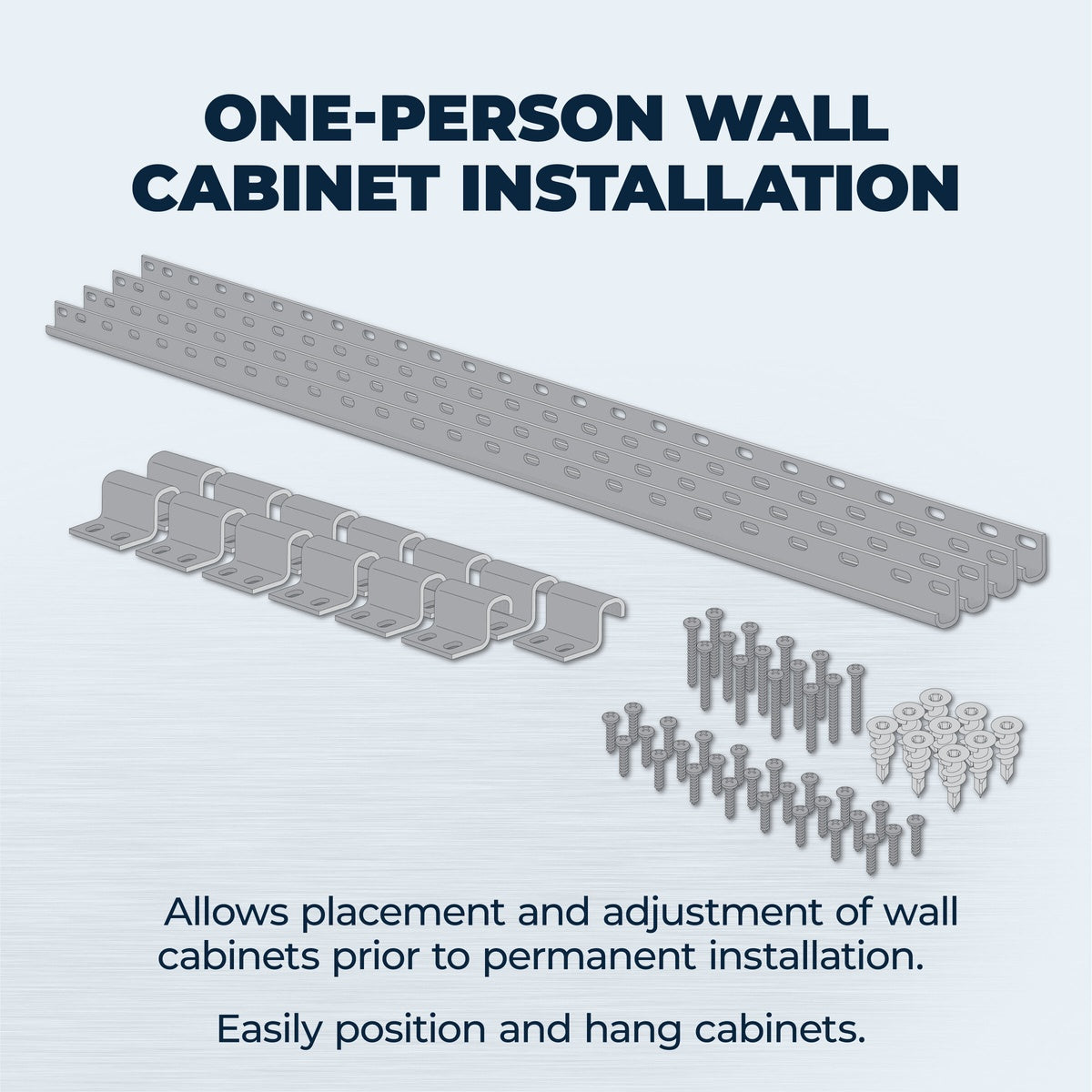 Kreg 26-ft. Cabinet Installation System for One-Person Wall Cabinet Hanging (KCS-400)