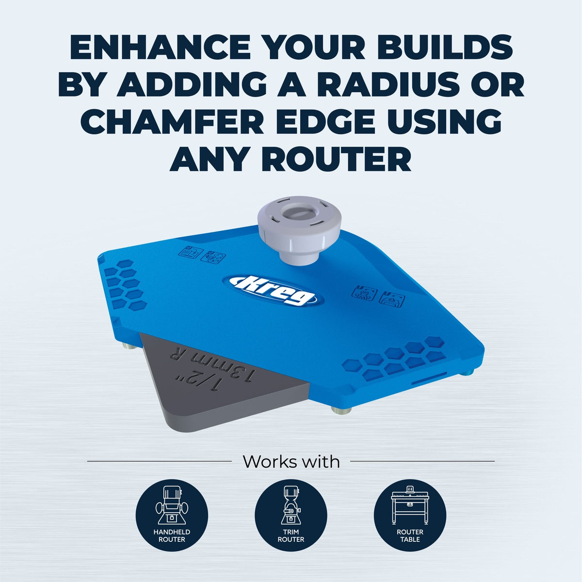 Kreg Corner Routing Guide Set for Radius and Chamfer Router Profiles (PRS1000)