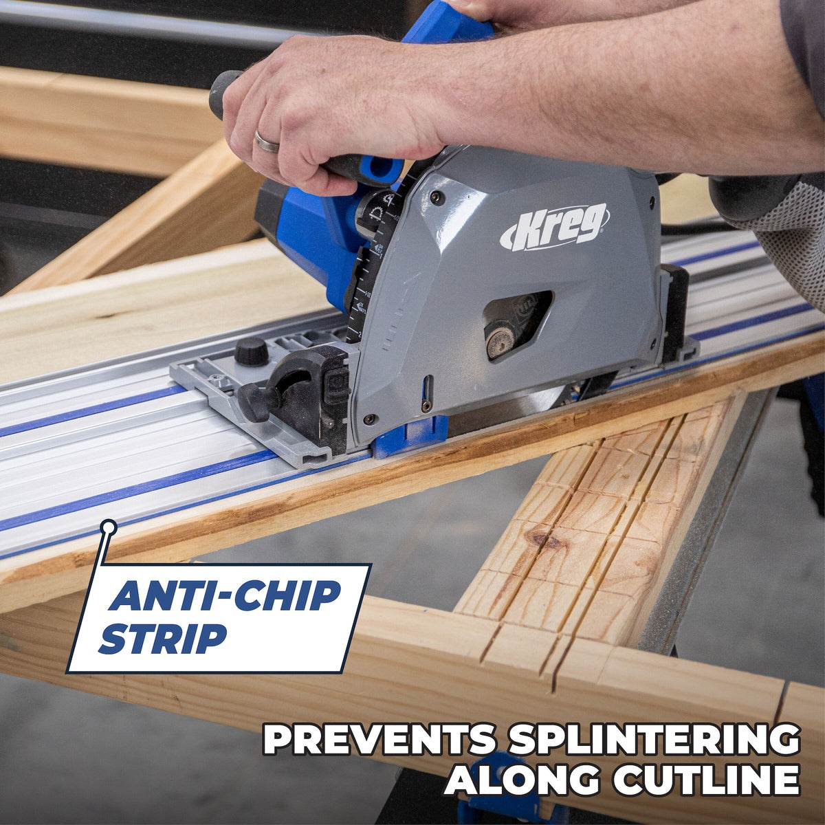 Kreg 12 Amp 62-in. Corded Plunge-Cut Track Saw Kit with Guide Track (ACS2100)