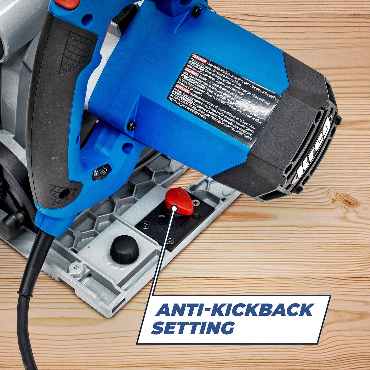 Kreg 12 Amp 62-in. Corded Plunge-Cut Track Saw Kit with Guide Track (ACS2100)