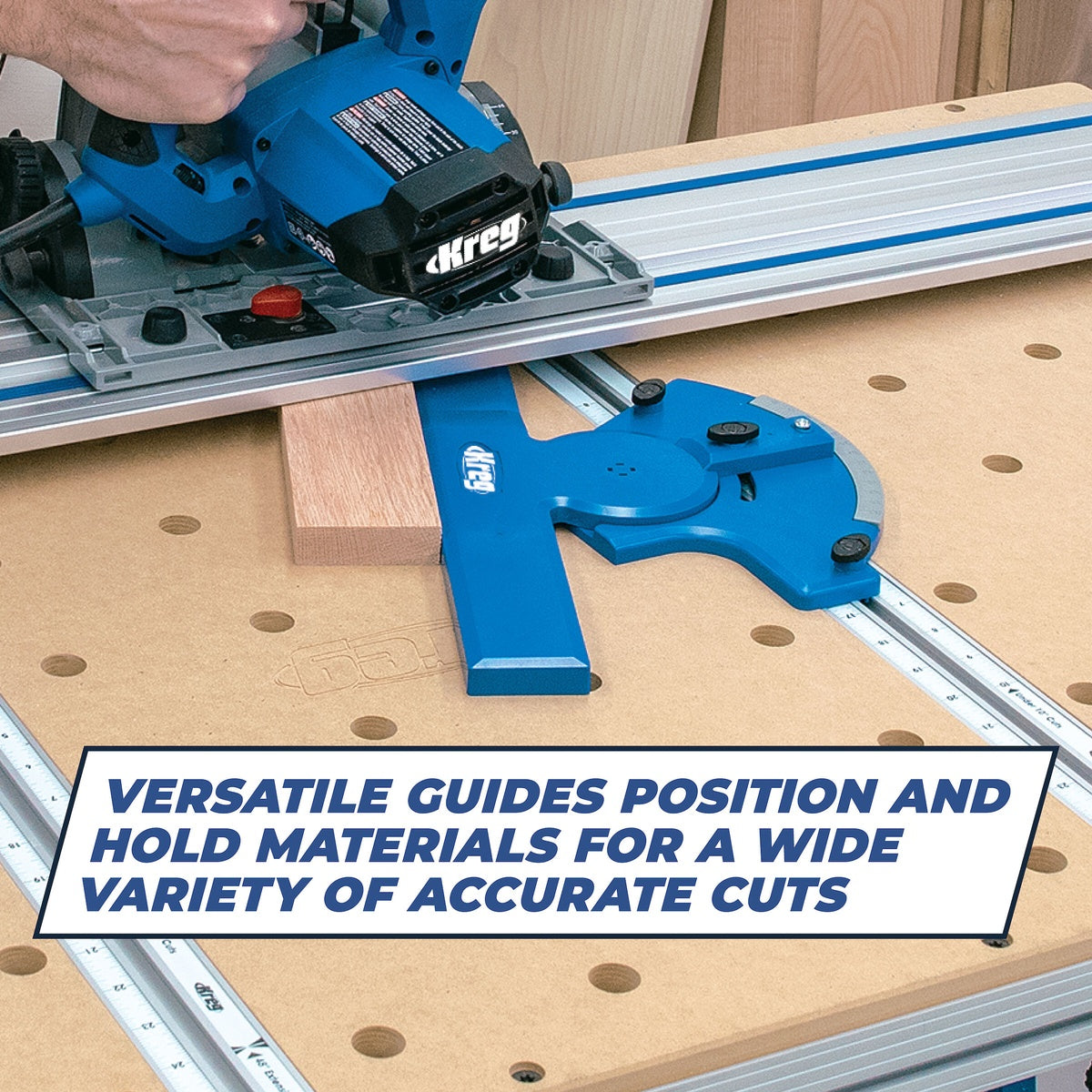 Kreg Tool 12 Amp 62-in. Corded Plunge-Cut Track Saw Master Kit with Project Table (ACS3100)