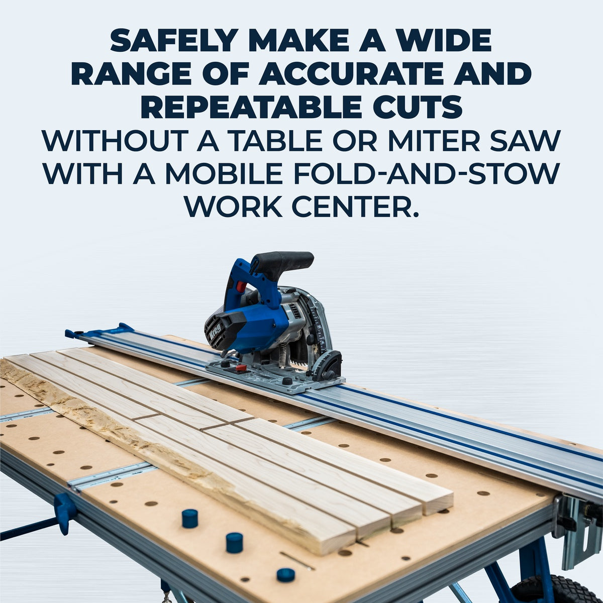 Kreg Tool 12 Amp 62-in. Corded Plunge-Cut Track Saw Master Kit with Project Table (ACS3100)