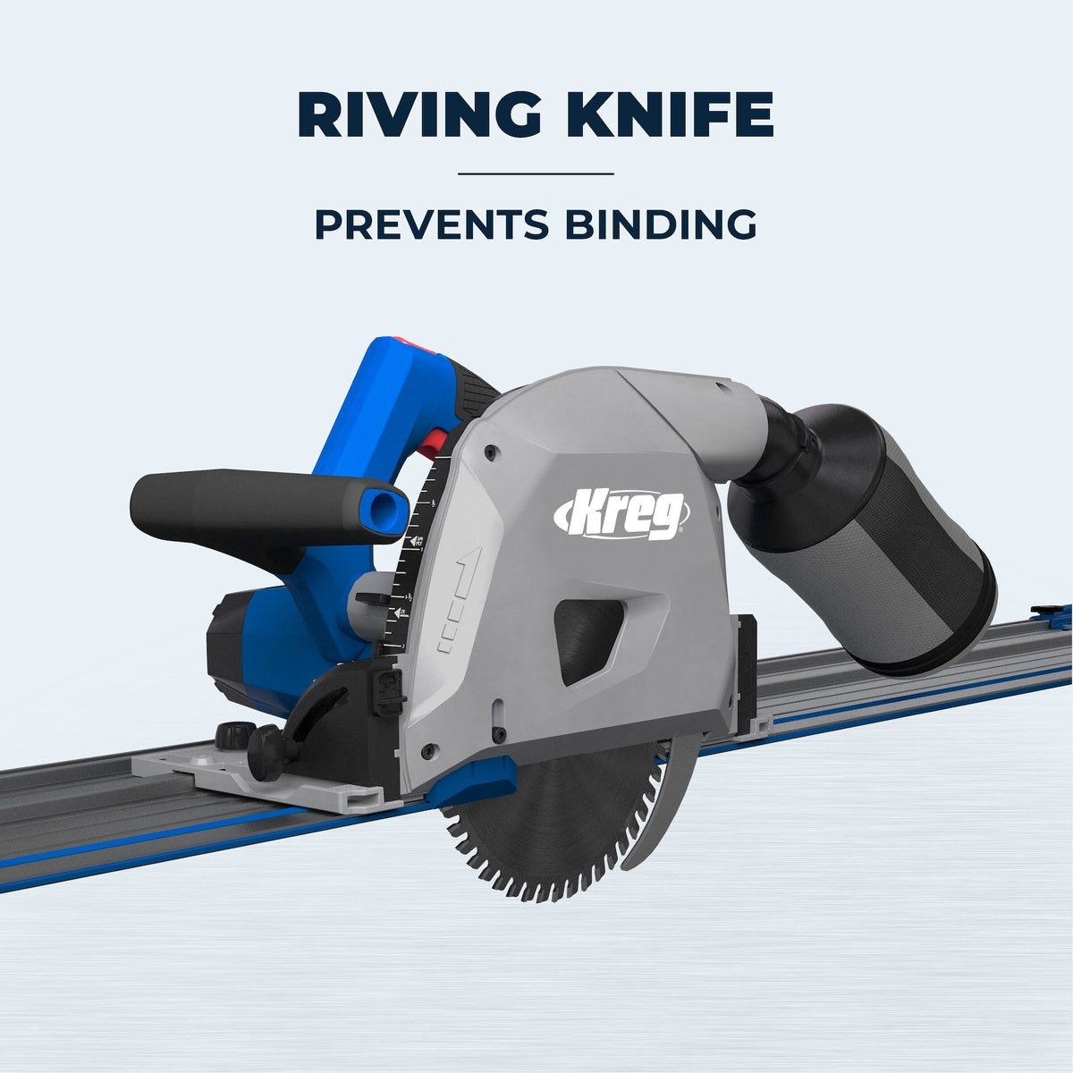 Kreg Adaptive Cutting System 12 Amp Corded Plunge-Cut Track Saw, Tool Only (ACS-SAWBB)
