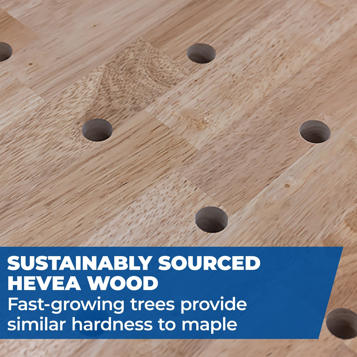 Kreg Tool 24-in. x 48-in. Hardwood Bench Top with Dog Holes for Workbenches (HWBT-4824-DH)
