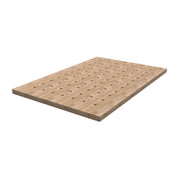Kreg Tool HWBT-4832-DH 48 in. x 32 in. Hardwood Bench Top w/ Dog Holes showing the precision-machined dog hole pattern for securing boards during woodworking and assembly tasks