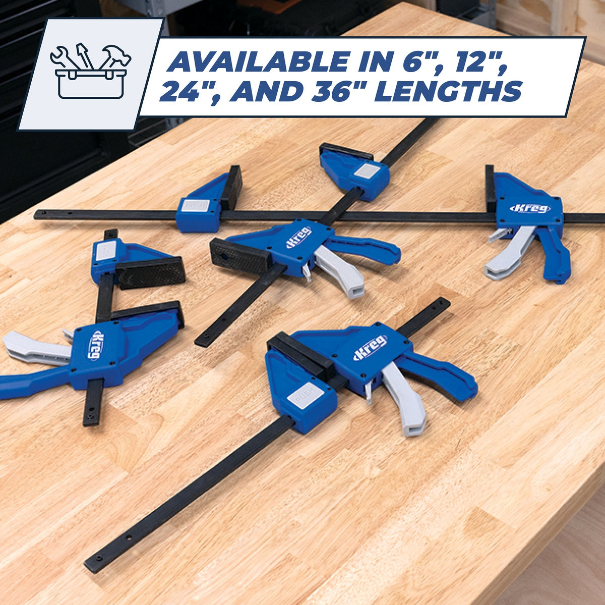 Kreg Tool VersaGrip 6-in. Bar Clamp with Reversible Clamp Head (KVGC6)