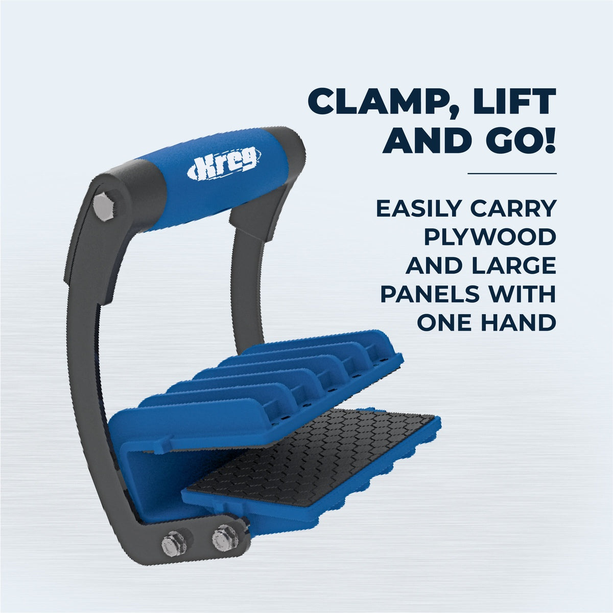 Kreg Panel Carrier 100 lb Sheet Goods Carrying Clamp for Plywood and Large Panels (KMA3000)