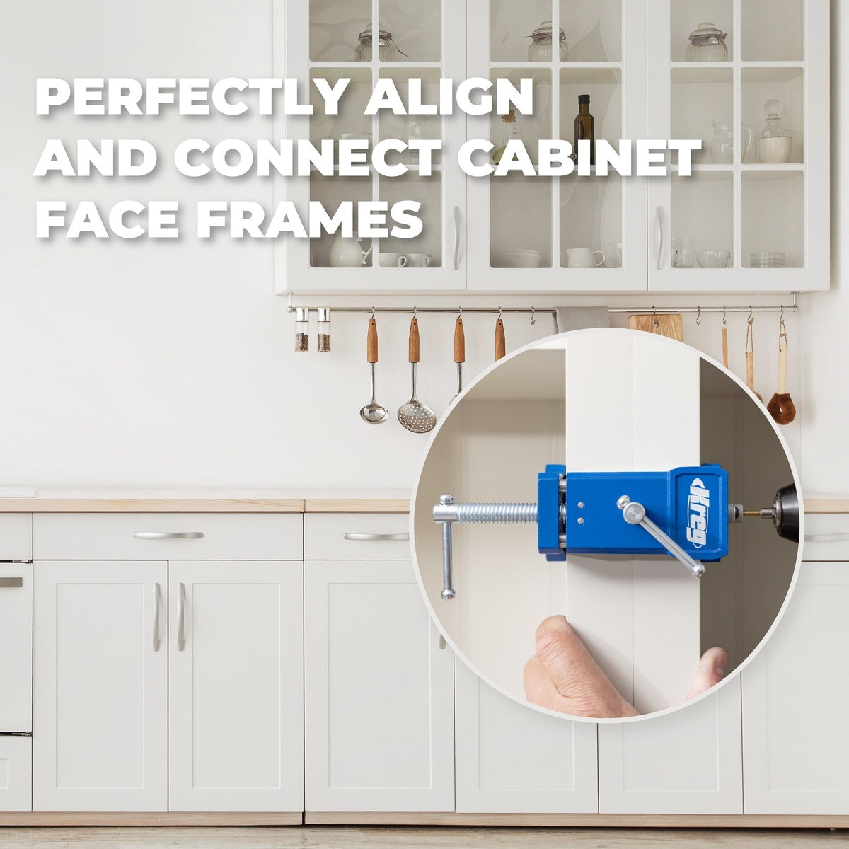 Kreg Tool 2-Pack Cabinet Face Frame Clamp for Face Frame Cabinet Installation (KCS-FFC2)