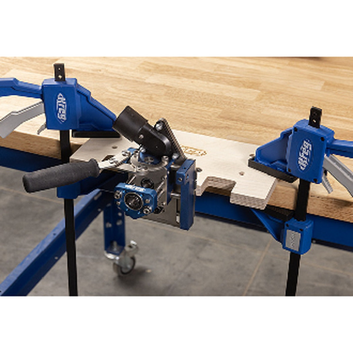 Kreg MortiseMate Loose Tenon Jig with 6 mm Mortising Cutter for Drill-Powered Wood Joinery (KLTJ100)