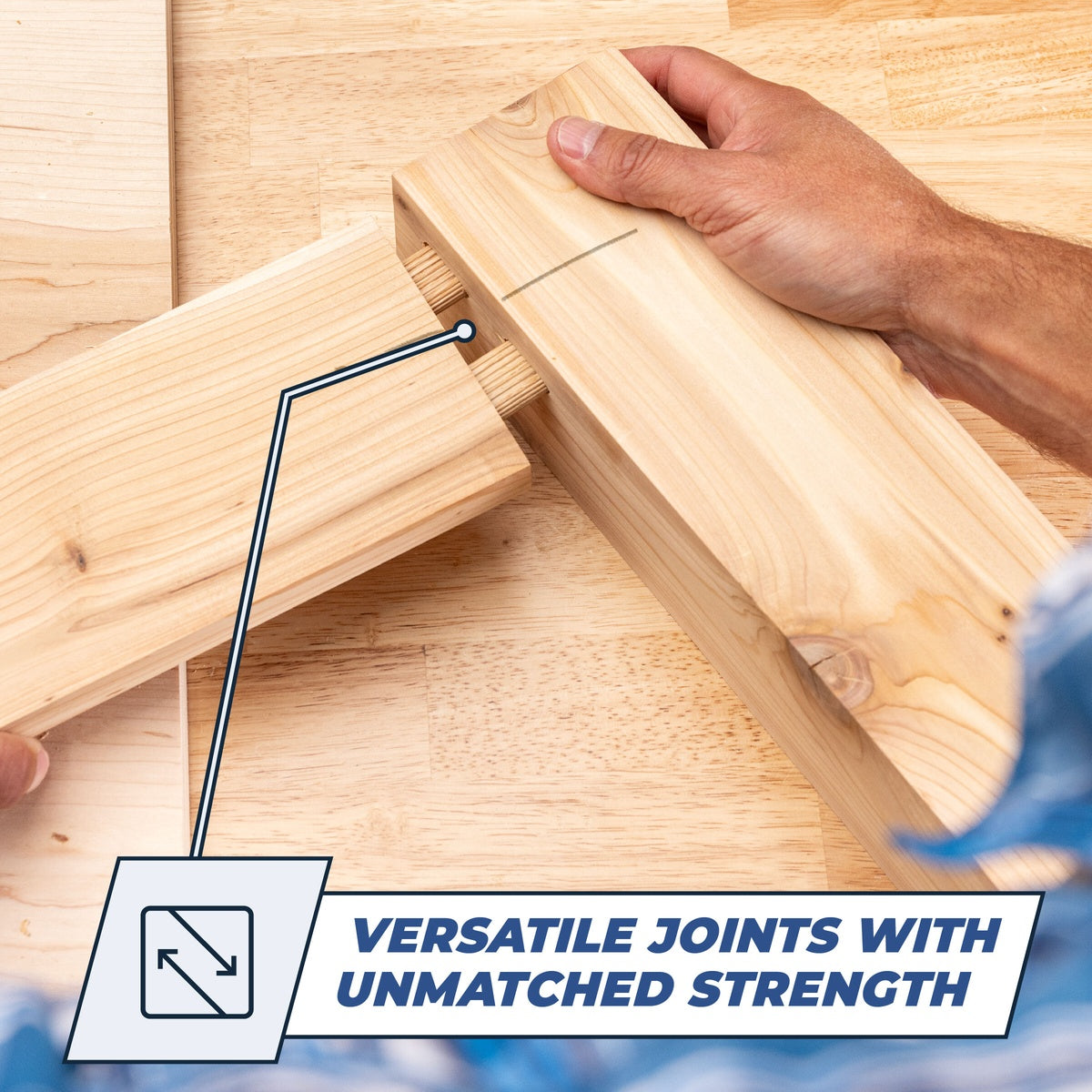 Kreg MortiseMate Loose Tenon Jig with 6 mm Mortising Cutter for Drill-Powered Wood Joinery (KLTJ100)