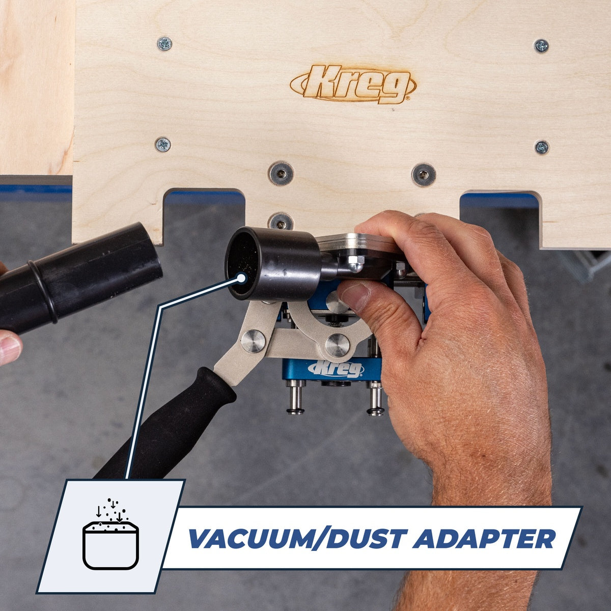 Kreg MortiseMate Loose Tenon Jig with 6 mm Mortising Cutter for Drill-Powered Wood Joinery (KLTJ100)