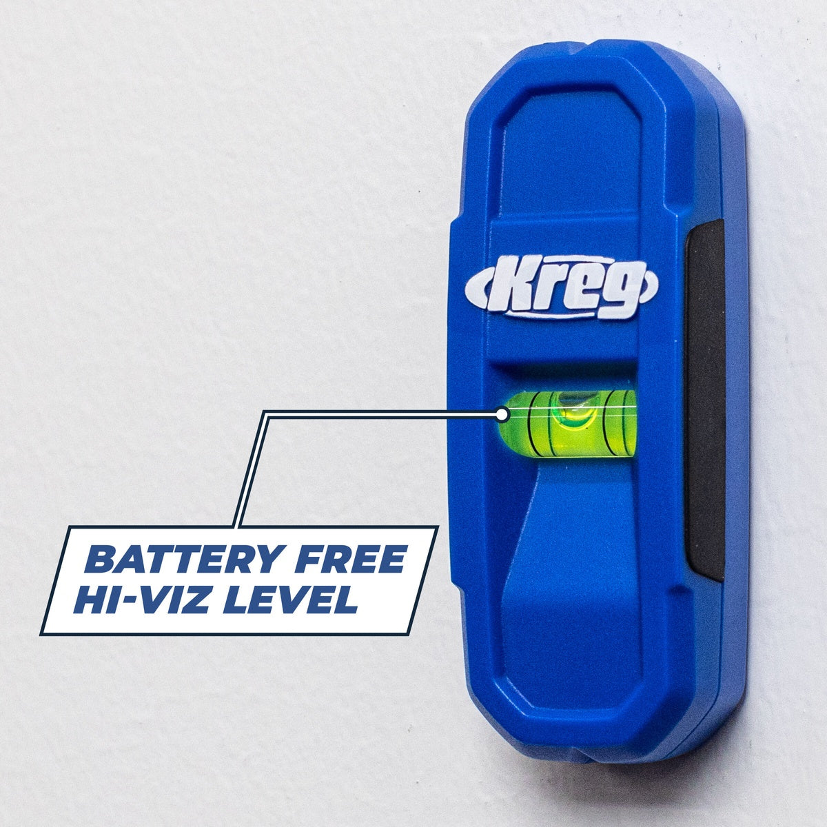 Kreg Magnetic Stud Finder with Bubble Level, Battery-Free Wall Scanning Tool (KMM1000)