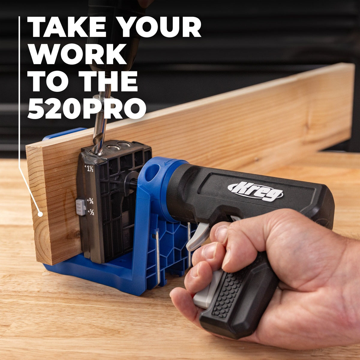 Kreg 520PRO Pocket-Hole Jig with VersaGrip Clamp and 60 Screws (KPHJ520PRO2)